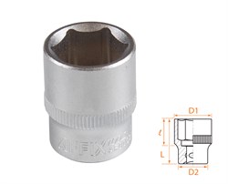 Головка торцевая стандартная шестигранная 3/8", 17 мм AFFIX AF00030017 AF00030017 - фото 682402