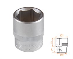 Головка торцевая стандартная шестигранная 3/8", 18 мм AFFIX AF00030018 AF00030018 - фото 682403