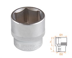 Головка торцевая стандартная шестигранная 3/8", 22 мм AFFIX AF00030022 AF00030022 - фото 682406