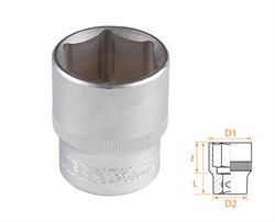 Головка торцевая стандартная шестигранная 1/2", 27 мм AFFIX AF00040027 AF00040027 - фото 682424