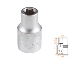 Головка торцевая TORX Е-стандарт 1/2", E12 AFFIX AF00043012 AF00043012 - фото 682429