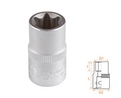 Головка торцевая TORX Е-стандарт 1/2", E18 AFFIX AF00043018 AF00043018 - фото 682432