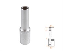 Головка торцевая глубокая шестигранная 3/8", 8 мм AFFIX AF00130008 AF00130008 - фото 682454