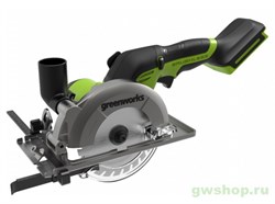 Мини Пила циркулярная аккумуляторная GREENWORKS G24MCS 24V без АКБ и ЗУ Greenworks 1501207 - фото 684169