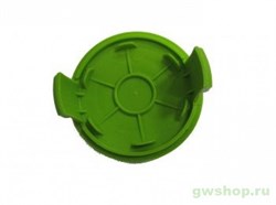 Крышка шпули пластиковая зеленая для триммера GREENWORKS 220V 500W Greenworks 2907907 - фото 685311