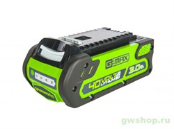 Аккумулятор G-MAX 40V GREENWORKS G40B3 Greenworks 2925707 - фото 685380