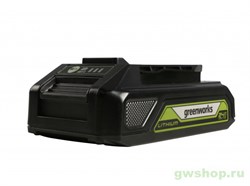 Аккумулятор G-24 24V GREENWORKS G24USB2 2 А.ч Greenworks 2939207 - фото 685429