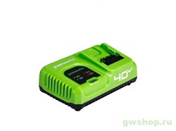 Зарядное устройство быстрое GREENWORKS G40UC5 40V Greenworks 2945107 - фото 685476