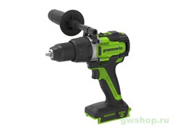 Шуруповерт аккумуляторный Ударный GREENWORKS GD24DD140 24V без АКБ и ЗУ Greenworks 3707607 - фото 685808