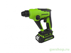 Перфоратор аккумуляторный бесщеточный 24V GREENWORKS GD24SDS1 Greenworks 3803107 - фото 685901