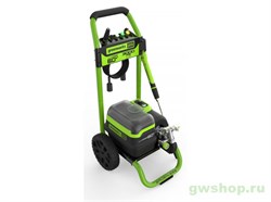 Мойка высокого давления аккумуляторная GREENWORKS GDP60DP 60V с портом на 2 АКБ Greenworks 5106207 - фото 686035