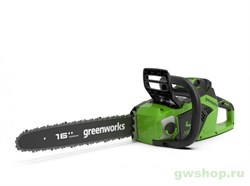 Пила цепная аккумуляторная G-MAX 40V GREENWORKS GD40CS18K4 с АКБ 4АЧ и ЗУ Greenworks 2005807UB - фото 686813