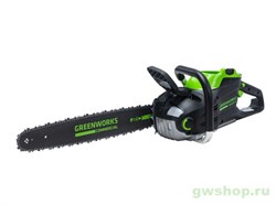 Пила цепная аккумуляторная GD-82 82V GREENWORKS GD82CS51K5, с 1хАКБ 5 Ач. и ЗУ Greenworks 2008307UB - фото 686904