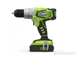 Дрель-шуруповерт ударная аккумуляторная 24V GREENWORKS G24CDK2 Greenworks 3801107UC - фото 688366
