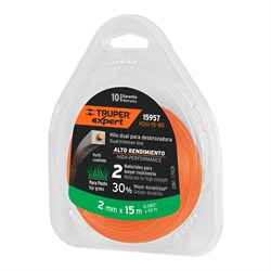 Леска для триммеров Truper Expert HDU-15-80 15957 49.2 FT, 5/64" - фото 691744