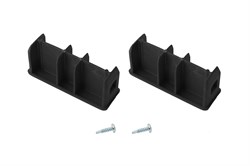 Заглушки боковины (пара) Krause Stabilo 77х25 мм 211088 неопорные, черные - фото 692327