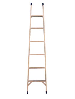 Приставная диэлектрическая лестница 6 ступеней ЛСП-2,4-Ф40П - фото 77749