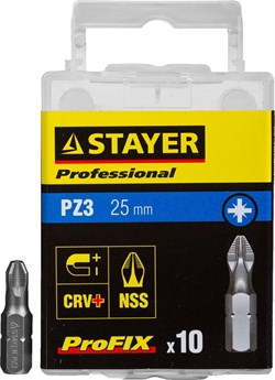Биты Stayer "Professional-Profix" PZ3 25мм 10шт 26221-3-25-10_z01 - фото 86217