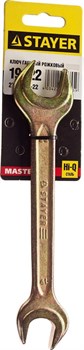 Гаечный ключ Stayer "Master" рожковый, 19х22мм 27038-19-22 - фото 86874