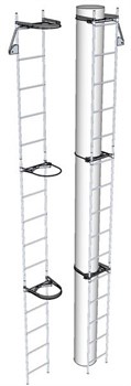 Разборная приставная лестница для ж/б опор ЛПР-18,0 - фото 97369