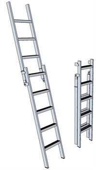 Составная лестница для кабельных колодцев ЛК-3,0 - фото 97380