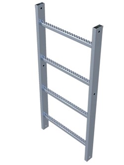 Стальная пожарная лестница Zarges Z600 секция 1,96м 43240 - фото 99893