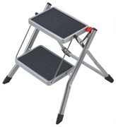 Стальная стремянка Hailo Mini, 2 широкие ступени 4310-171