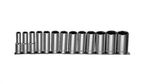 Набор глубоких торцевых головок Jonnesway MAXI-DRIVE 1/2"DR на держателе, 11-32 мм, 13 предметов S05HD4113S