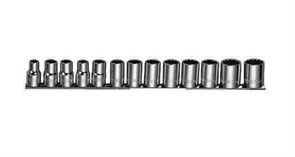 Набор глубоких 12-гранных торцевых головок Jonnesway 1/2"DR на держателе, SAE 3/8-1-1/8", 13 предметов S05H4213S