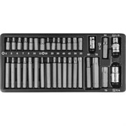 Набор комбинированных бит Jonnesway H4-12 мм/TORX Т20-Т70 + битодержатели 3/8’’ и 1/2’’, 35 предметов S29H4135S