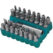 Набор комбинированных бит Jonnesway 1/4" HEX/TORX/FORK/Тry-Wing/Torq-Set + битодержатель, 33 предмета S29H2133S