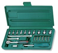 Набор торцевых головок Jonnesway 1/4"DR, 4-13 мм, 21 предмет S04H2721S