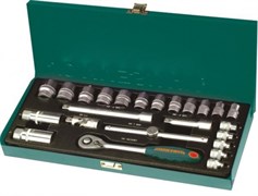 Набор торцевых головок Jonnesway 3/8"DR, 6-22 мм, 25 предметов S04H3125S