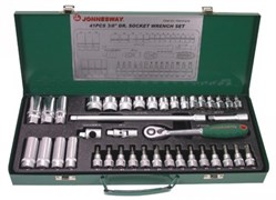 Набор торцевых головок Jonnesway 3/8"DR, 6-24 мм, 41 предмет S04H3141S