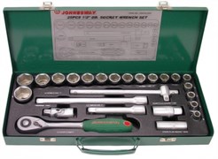 Набор торцевых головок Jonnesway 1/2"DR, 10-32 мм, 25 предметов S04H4125S