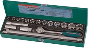 Набор торцевых головок Jonnesway 1/2"DR, 11-32 мм, 19 предметов S04H419S