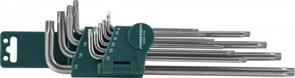Набор угловых ключей Torx (звездочка) Jonnesway Extra Long 10 предметов H08S110S