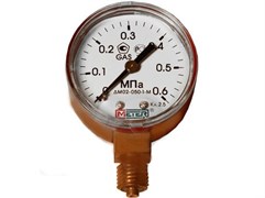 Пропановый манометр Кедр МП-50 (0-0,6 МПа, кл.2,5, М12Х1,5) С3Н8-У