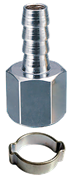 Переходник Fubag 1/4"F на елочку 8мм с обжимным кольцом 8x13мм
