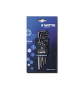 Набор угловых шестигранных ключей Witte Torx 8 шт 45033