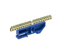 Нулевая шина Передовик N 63.10 изолятор на DIN-рейку 35012
