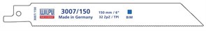 Полотно для сабельной пилы Wilpu 3007/150 по металлу 1411500005