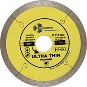 Сплошной алмазный отрезной диск Ультратонкий 115x22,23 мм Trio-Diamond UTW501