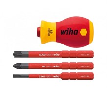 Диэлектрическая отвертка wihelectric Slim Vario Stubby VDE SB28310101 41230