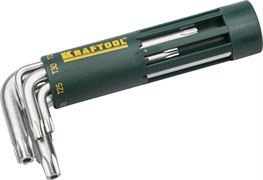 Набор коротких имбусовых ключей Kraftool Expert Torx Hole T10-T50, 8шт 27433-1_z01