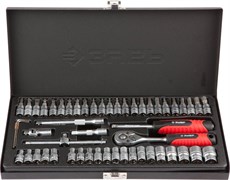 Набор торцовых головок Зубр Мастер 1/4", 3,5-14мм, 53 предмета 27640-H53