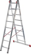 Алюминиевая двухсекционная профессиональная лестница NV 322 2х17 Новая Высота 3220217