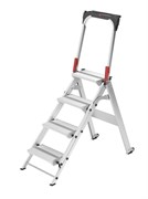Алюминиевая стремянка 4 ступени Hailo ST100 TopLine 8884-001