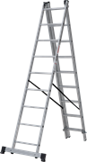 Алюминиевая трехсекционная лестница Новая Высота NV 123 3x9 1230309