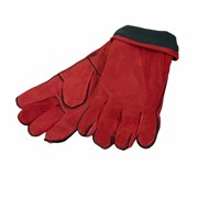 Спилковые краги FoxWeld красные